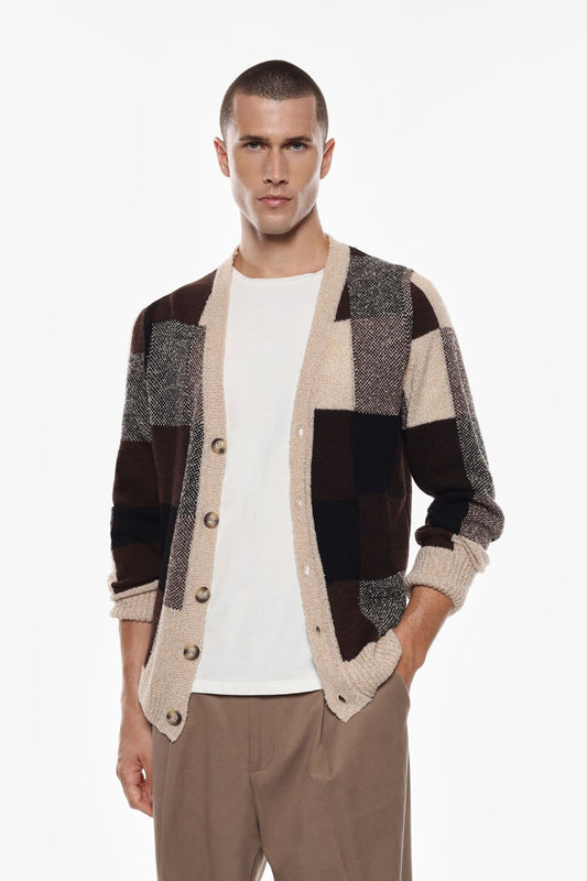 CASACO DE MALHA ESTAMPADO