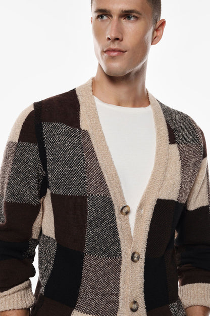 CASACO DE MALHA ESTAMPADO
