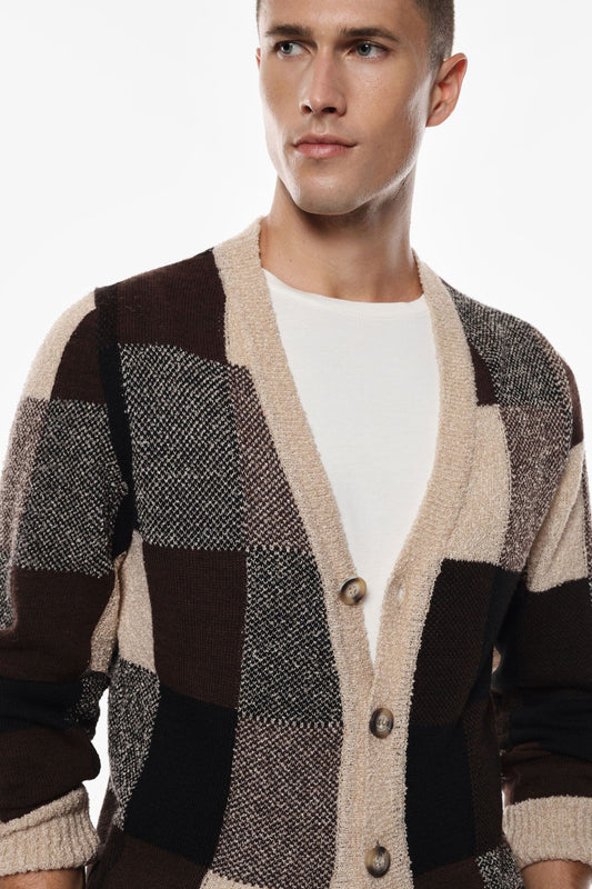 CASACO DE MALHA ESTAMPADO