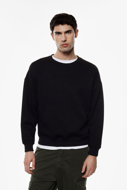 CAMISOLA DE FELPA COM BOLSO