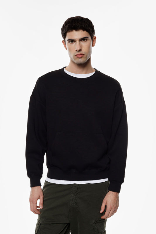 CAMISOLA DE FELPA COM BOLSO