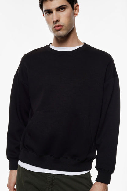 CAMISOLA DE FELPA COM BOLSO