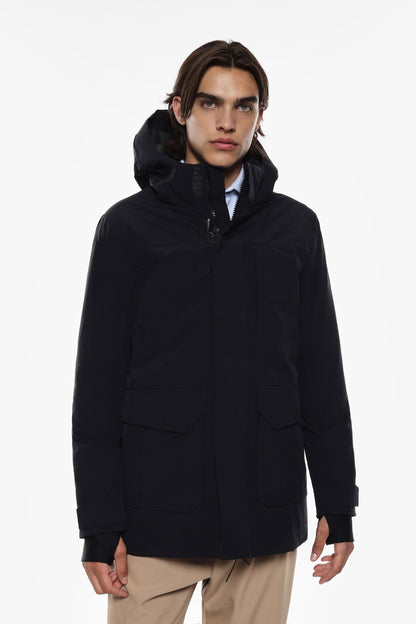 PARKA COM CAPUZ E BOLSOS