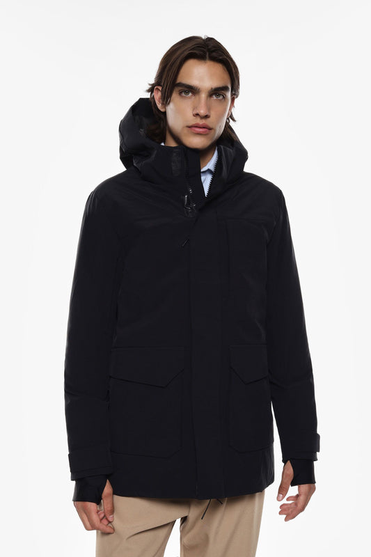 PARKA COM CAPUZ E BOLSOS