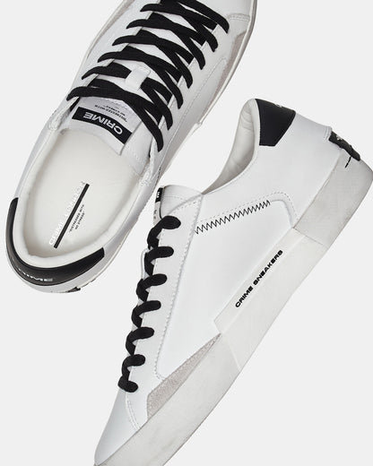 TÉNIS DISTRESSED WHITE-BLACK